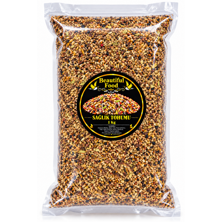 Beautiful Food Mama Sağlık Tohumu 1 Kg – Muhabbet Kuşu, Sultan Papağanı, Kanarya, Finch ve Egzotik Kafes Kuşları İçin Özel Tohum Karışımı