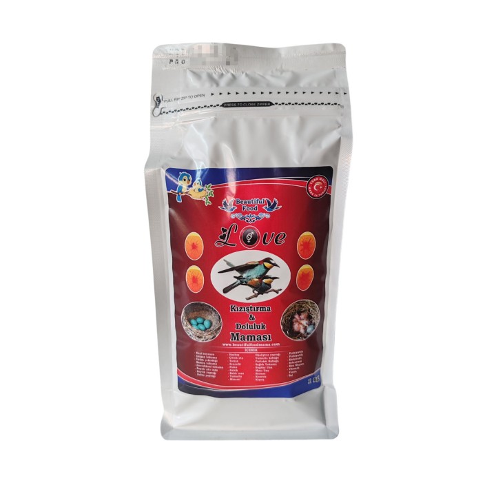 Beautful Food Mama 1 kg Love (Kızıştırma ve Doluluk) Kuş Maması